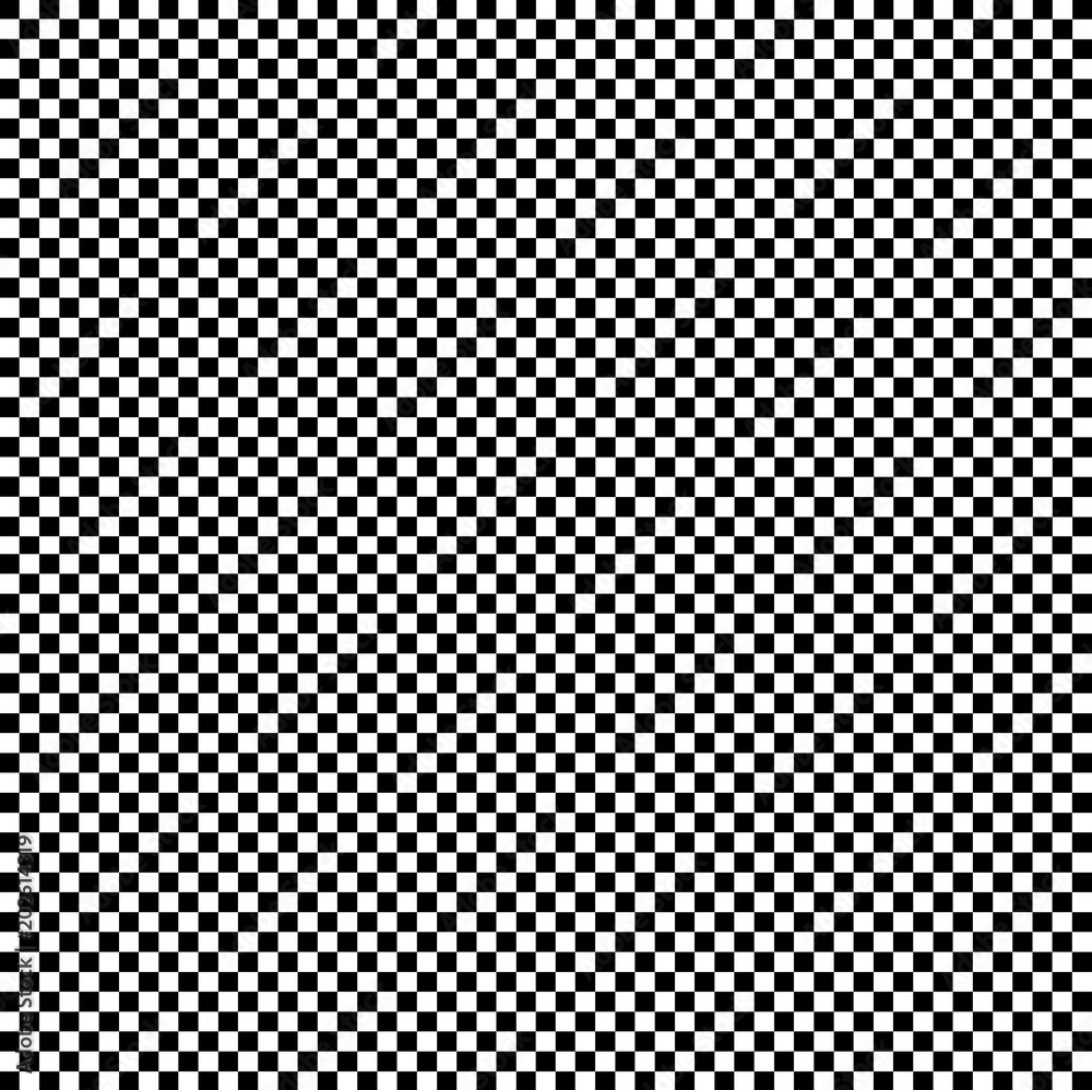 Simple seamless black white checkerboard pattern background.
