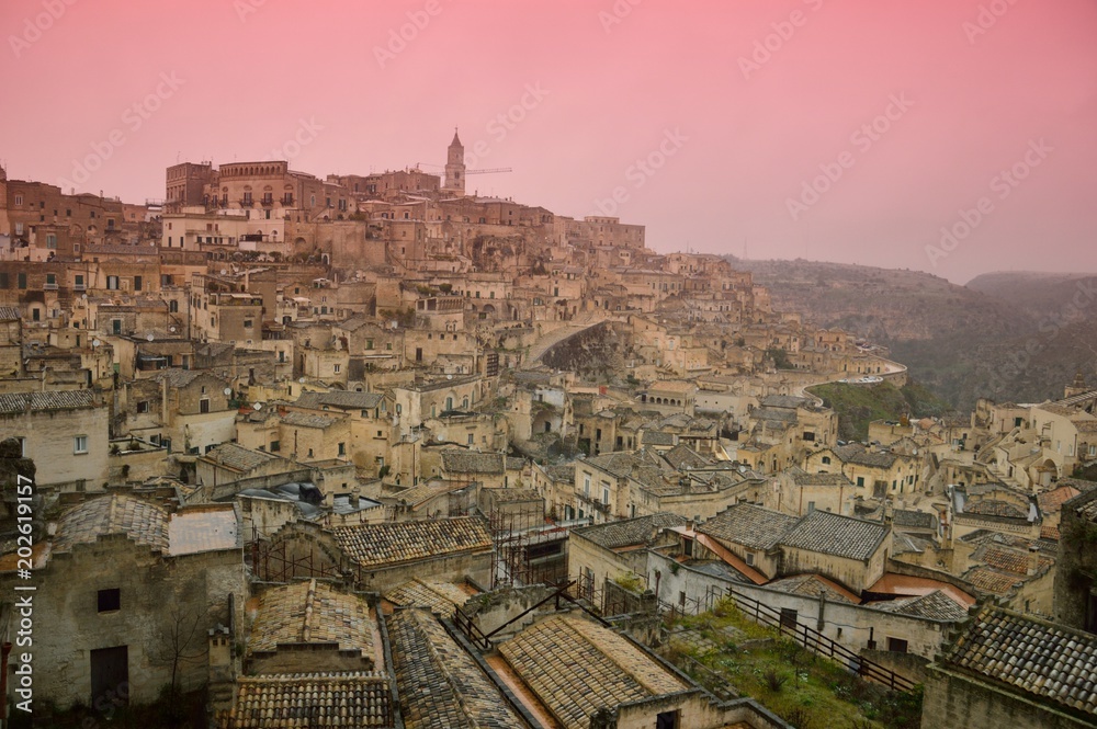 the ancient city of Matera