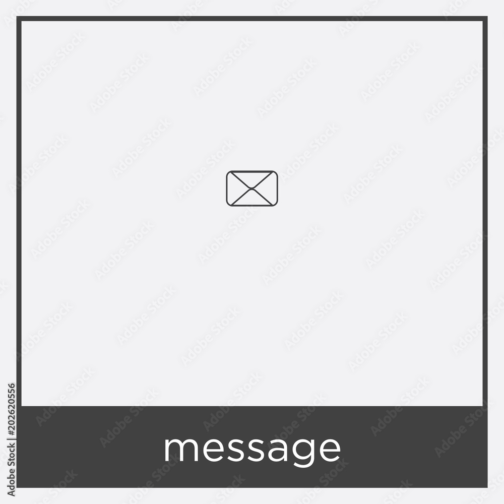 Fototapeta premium message icon isolated on white background