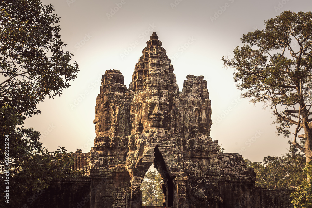 Naklejka premium South Gate in Angkor Thom.