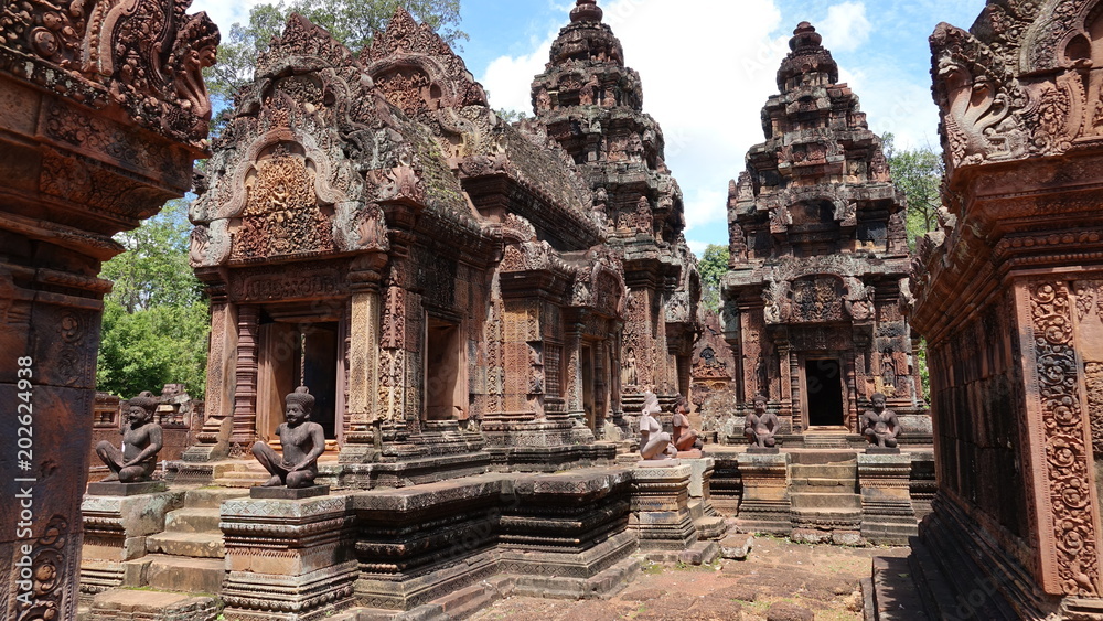 Angkor Tempel, Banteay Srey in Kambodscha