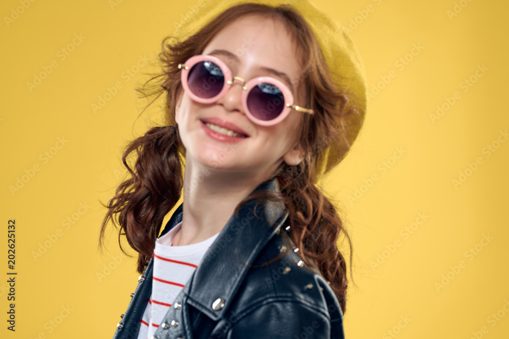 Fototapeta premium beautiful girl charm smile lifestyle luxury fashion isolated background