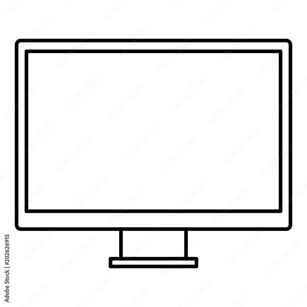 computer display isolated icon vector illustration design