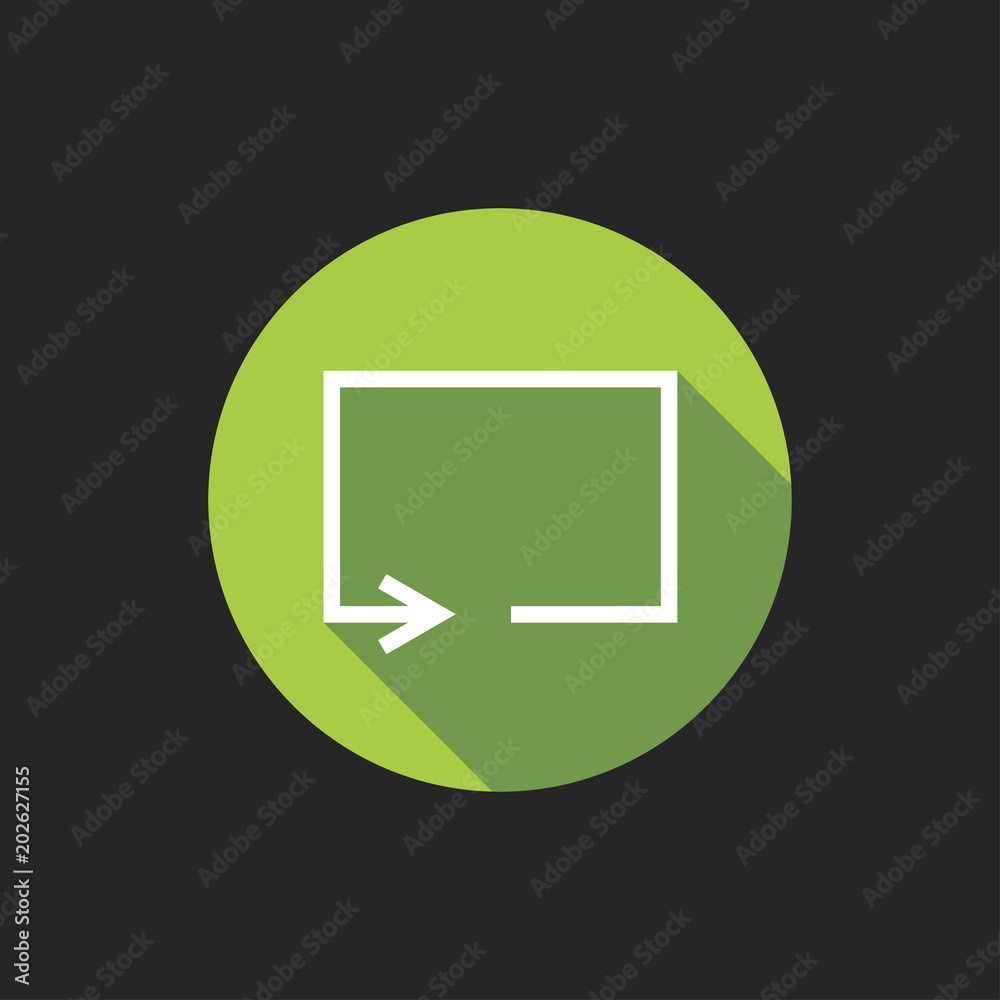 Elegant Universal White Minimalistic Thin Line Loop Icon with Shadows on Circular Color Button on Black Background Elegant Universal White Minimalistic Thin Line Loop Icon with Shadows on Circular Color Button on Black Background