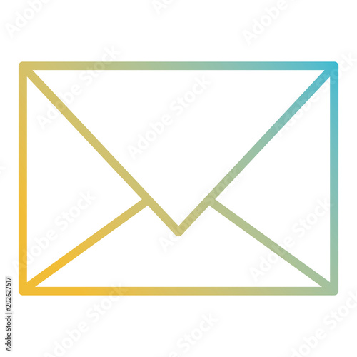 envelope mail isolated icon vector illustration design