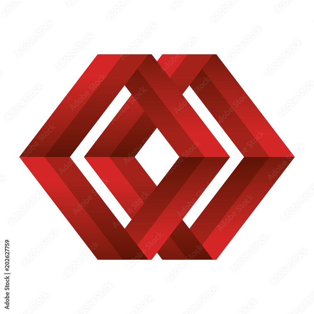 Fotografie business emblem with rhombus shape design