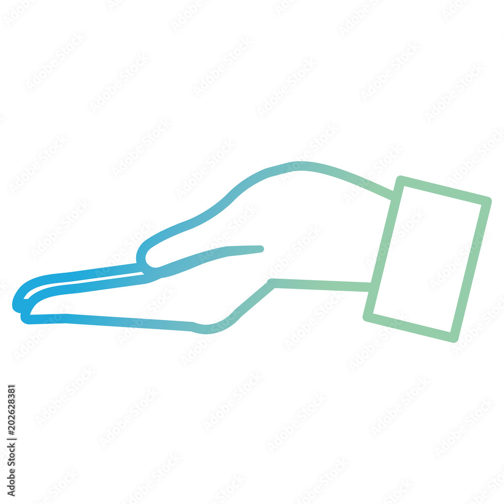 hand human receiving icon vector illustration design hand human receiving icon vector illustration design