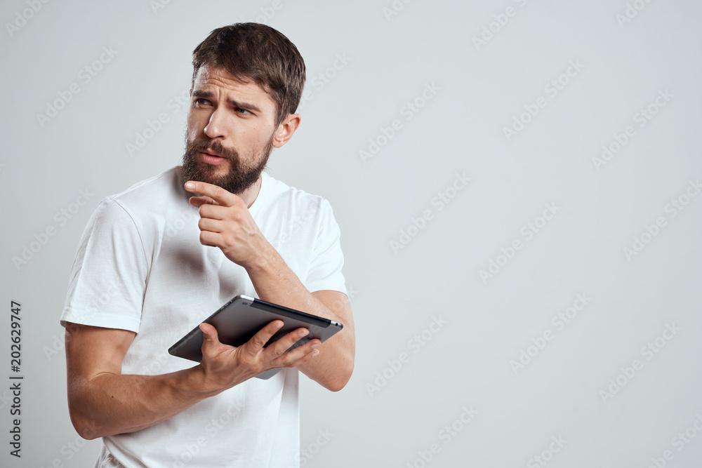 man with mobile phone