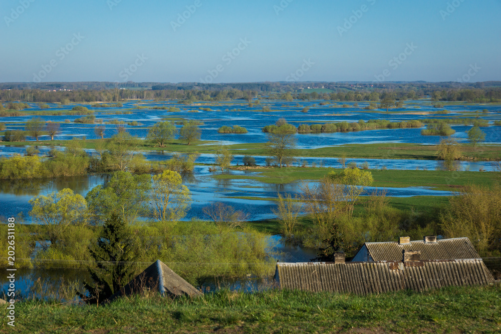 Φωτογραφία View from Mount Strekowa to the backwaters of Narew river in Podlasie, Poland