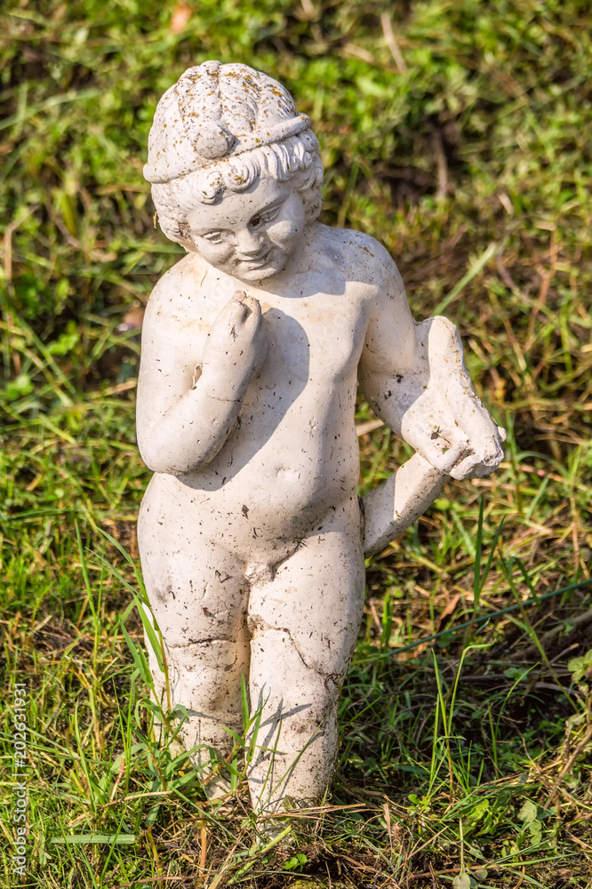 Different Greek statue found at ancient Dion of Katerini, Greece