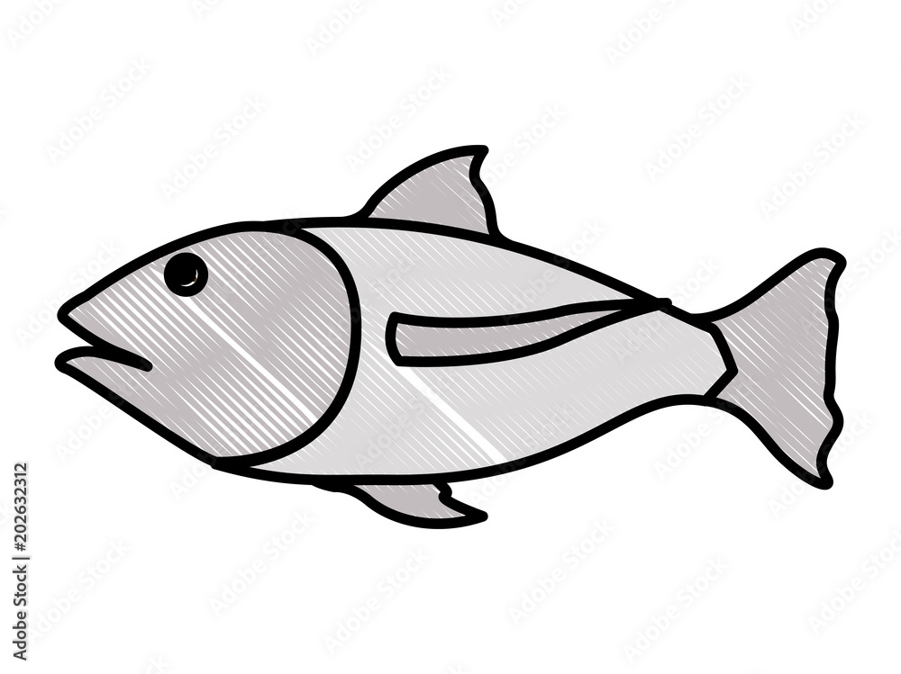 Fototapeta premium fish food isolated icon vector illustration design