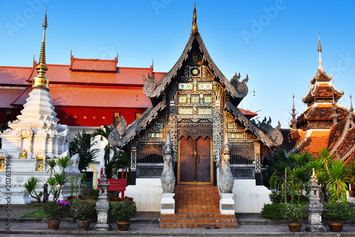 Wat Chedi Luang, a Buddhist temple in Chiang Mai, Thailand