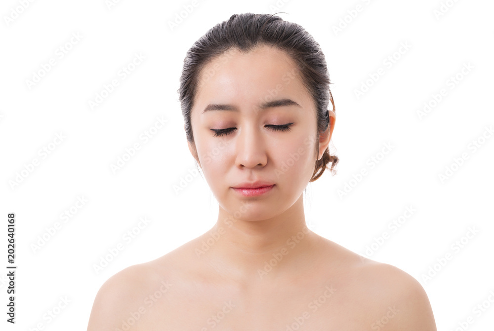 Woman portrait. Natural beauty. Closed eyes. Woman portrait. Natural beauty. Closed eyes.