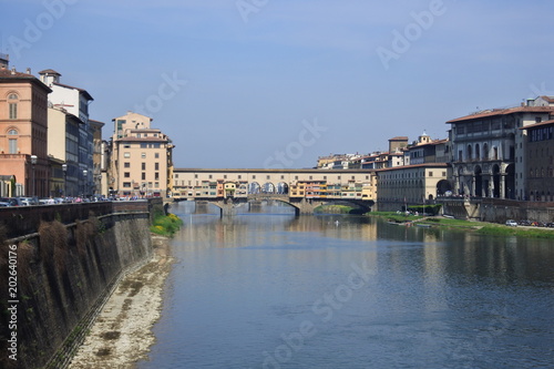 the landmark in Florence, ponte vecchio(old bridge)
