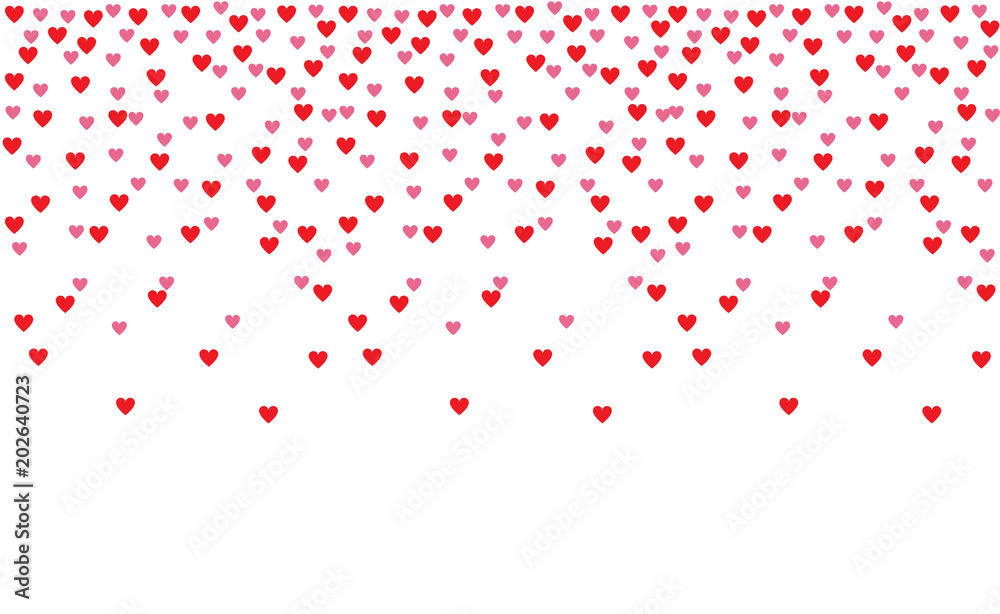 Red and pink heart shape background wallpaper. Gorgeous Hearts Falling on white background. Invitation Design Template for Greeting Card or Poster. Red and pink heart shape background wallpaper. Gorgeous Hearts Falling on white background. Invitation Design Template for Greeting Card or Poster.
