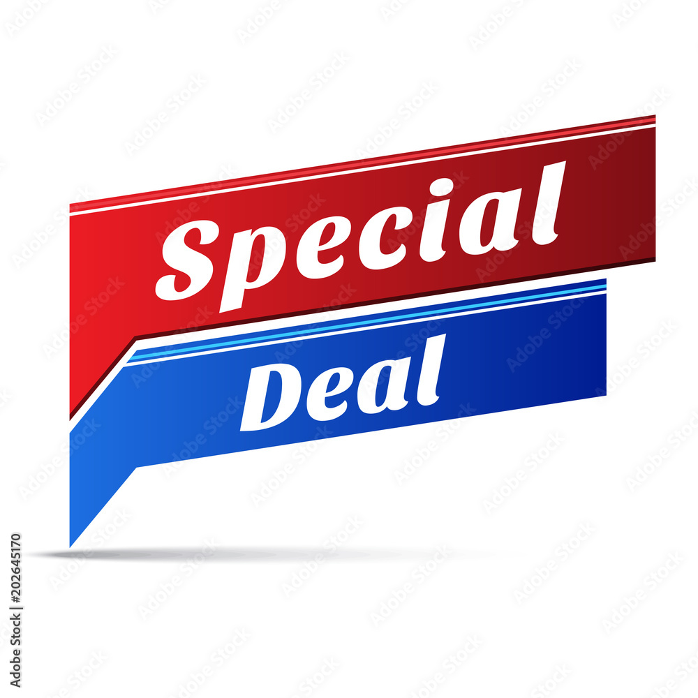 Special Deal Vector Web Banner Design