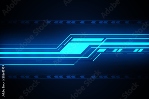 Abstract Technology Background , Blue digital