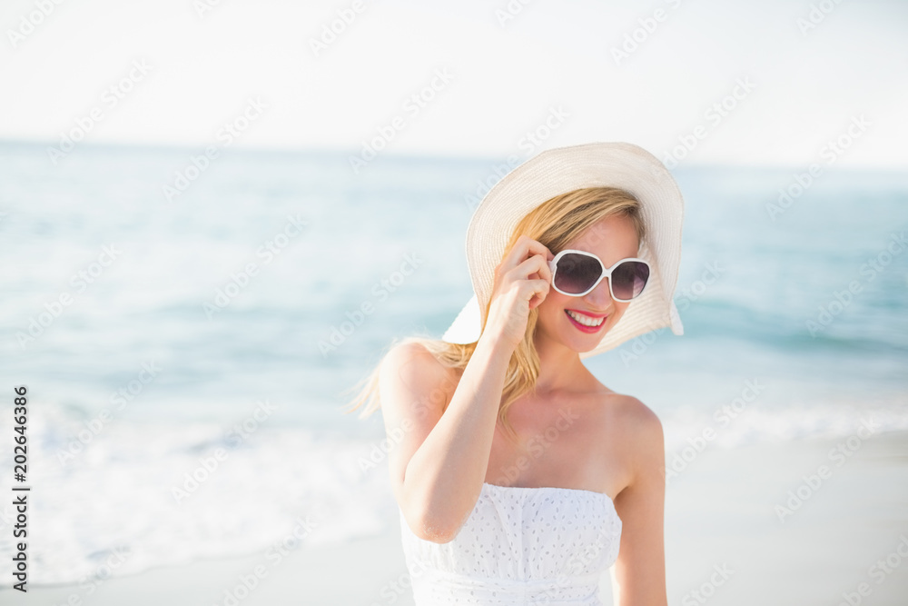 beautiful blonde woman on a sunny day beautiful blonde woman on a sunny day