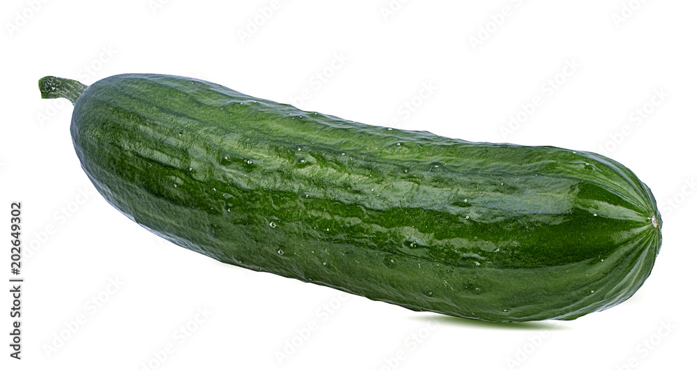 Fresh cucumber isolated on white background with clipping path Fresh cucumber isolated on white background with clipping path
