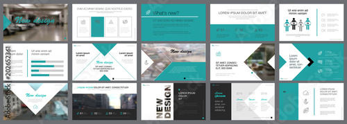 Green and black teamwork or management concept infographics set