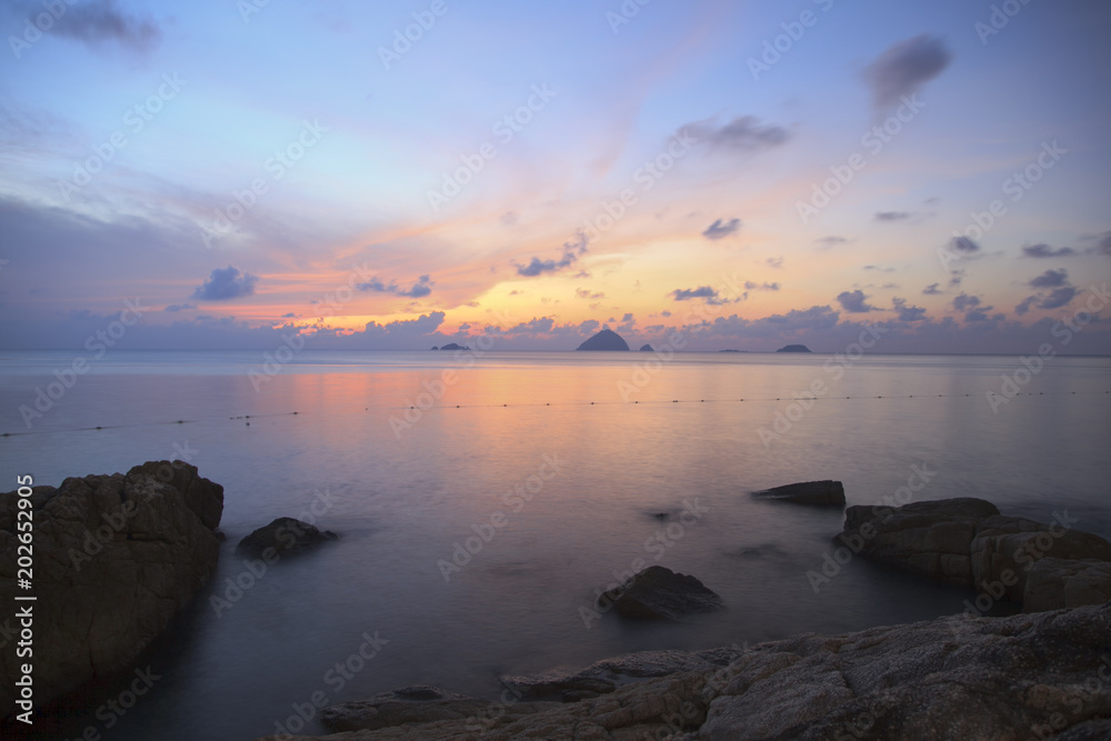 The Perhentian Islands, Malaysia.Perhentian Kecil, the smaller island and very popular for travelers with backpacks.