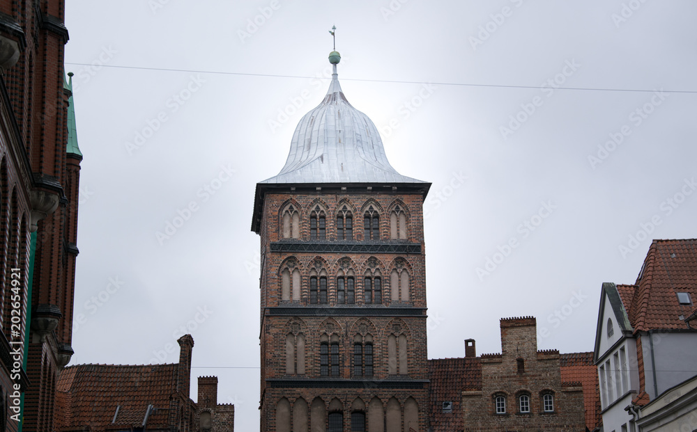 Detailed shots from the city of Luebeck on the Baltic Sea