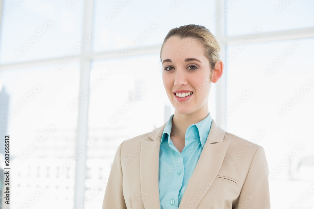 Portrait of attractive classy businesswoman posing in her office Portrait of attractive classy businesswoman posing in her office