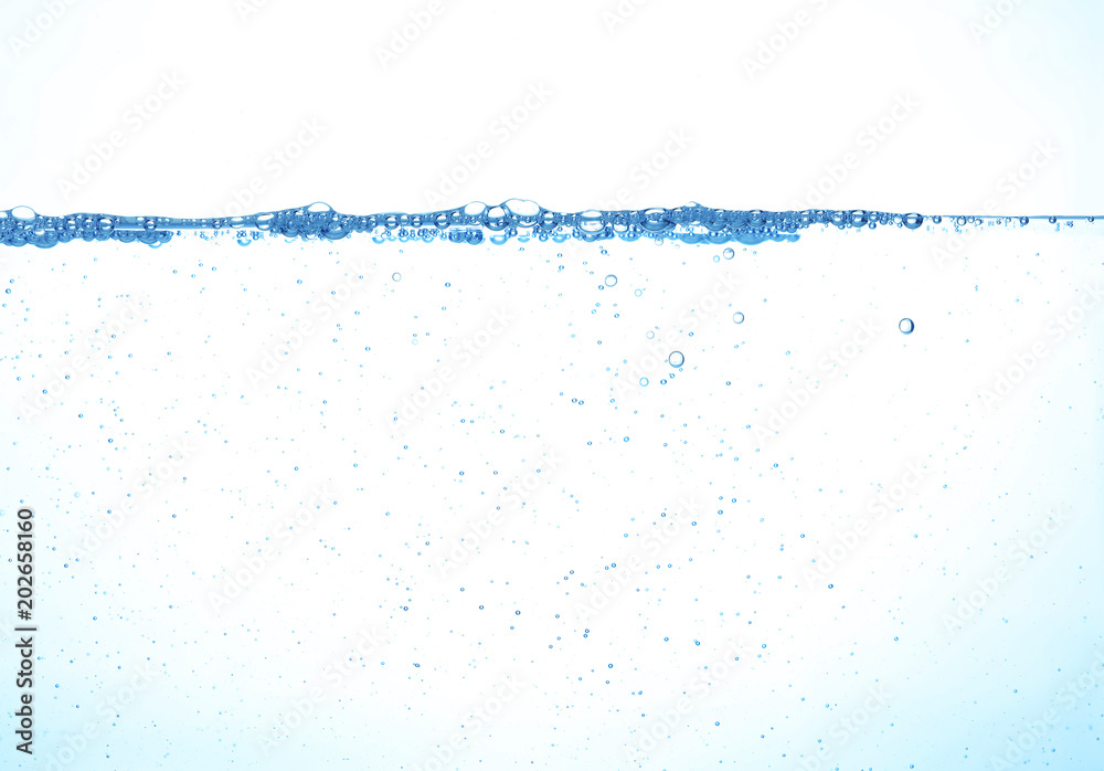 Fotografia Close up water splash over white
