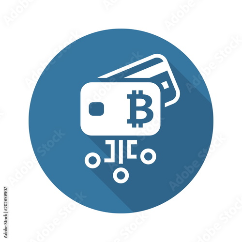 Bitcoin Debit Card Icon.