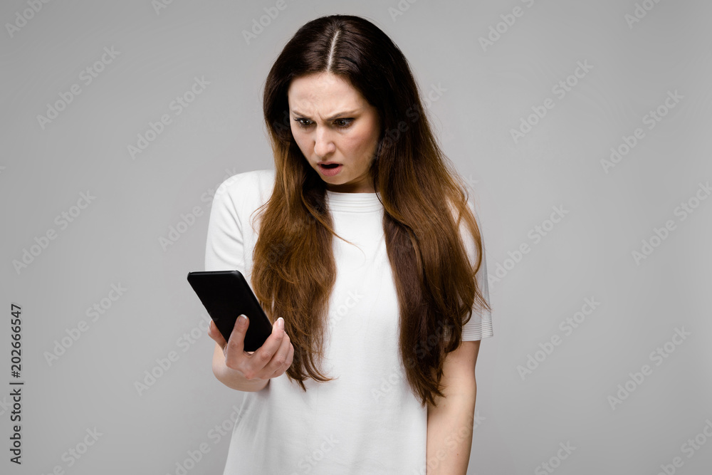 Young woman with telephone Young woman with telephone