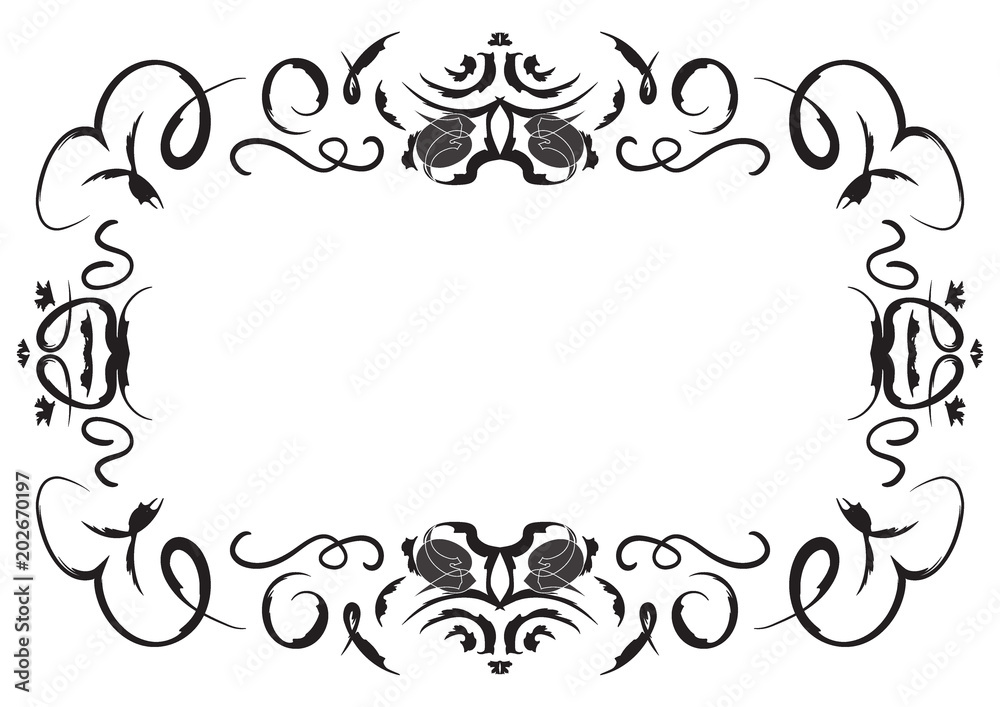 black frame fantastic birds design