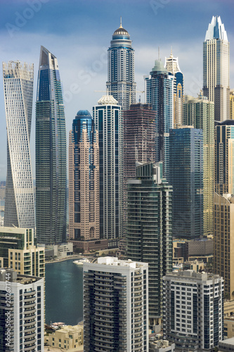 Skyscrapers of a Big City, Dubai, United Arab Emirates, Jan.2018