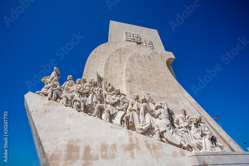 Monument for explorers in belem lisbon lisboa portugal.