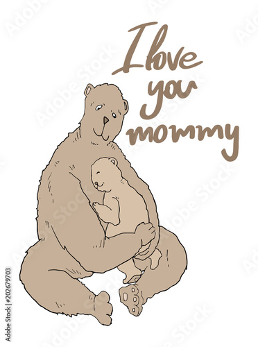 mother bear with her son