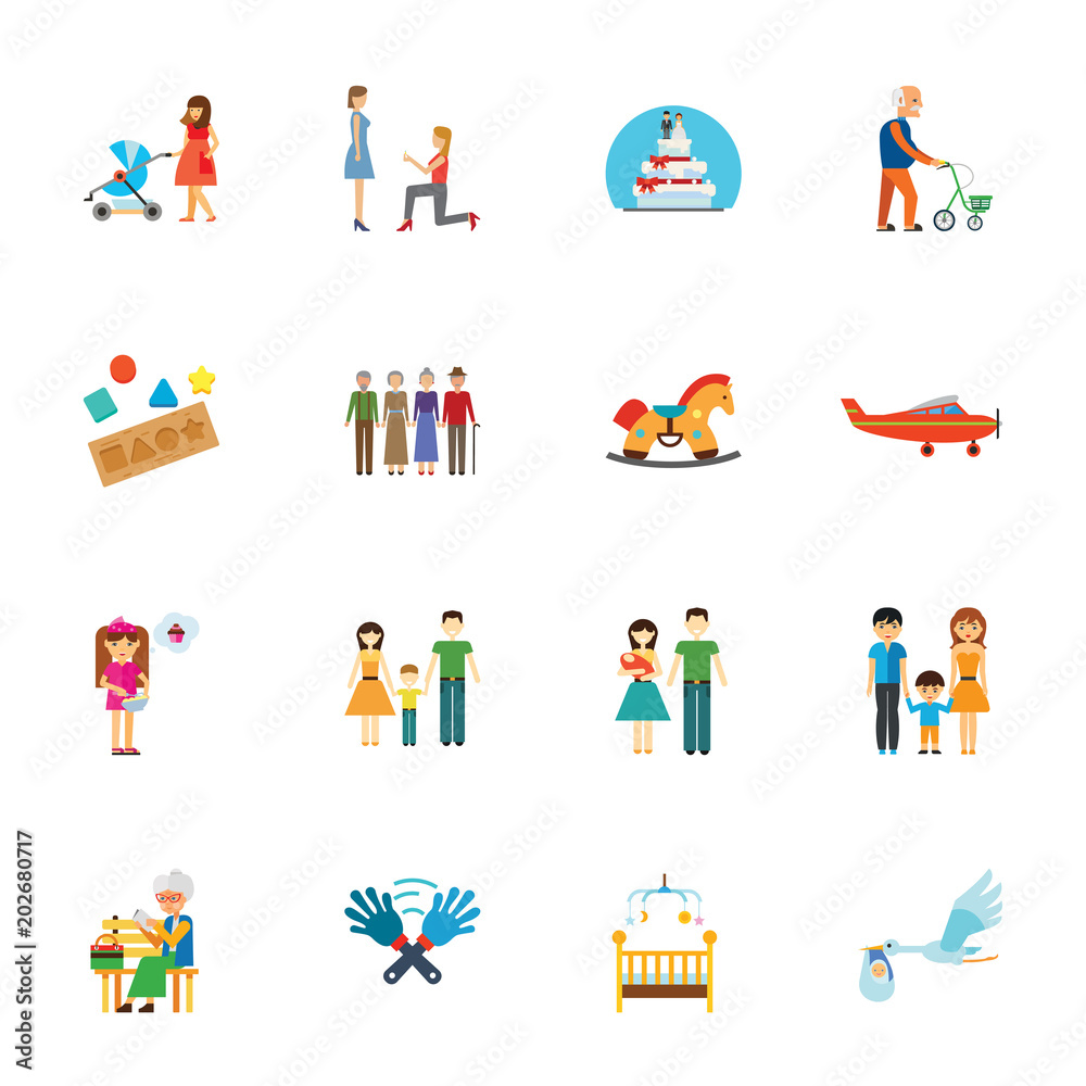 Family Stages Collection Colorful Flat Icon Set Childhood Dating Retirement Wedding Relationship Concept For Topics Like People Population Life Stock Vector Adobe Stock Family Stages Collection Colorful Flat Icon Set Childhood Dating Retirement Wedding Relationship Concept For Topics Like People Population Life Stock Vector Adobe Stock