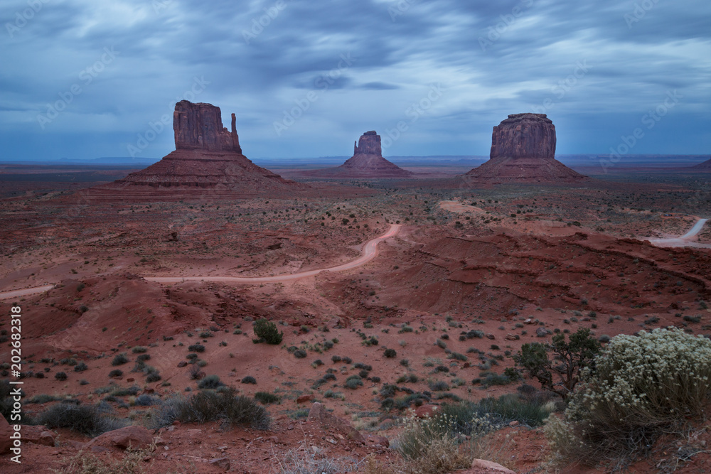 Scenic view of Monument Valley