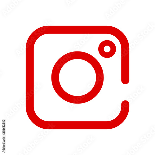 Social media icon, photo camera instagram icons - stock vector