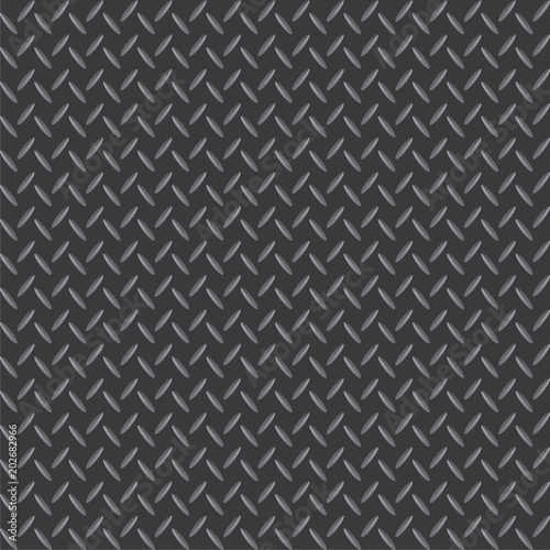 Seamless black metal pattern texture vector