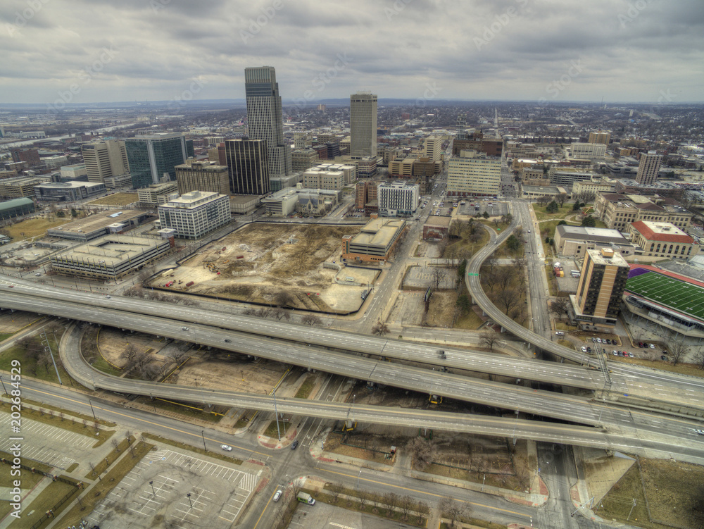 Obraz premium Omaha is a Major Urban Center and largest City in the State of Nebraska