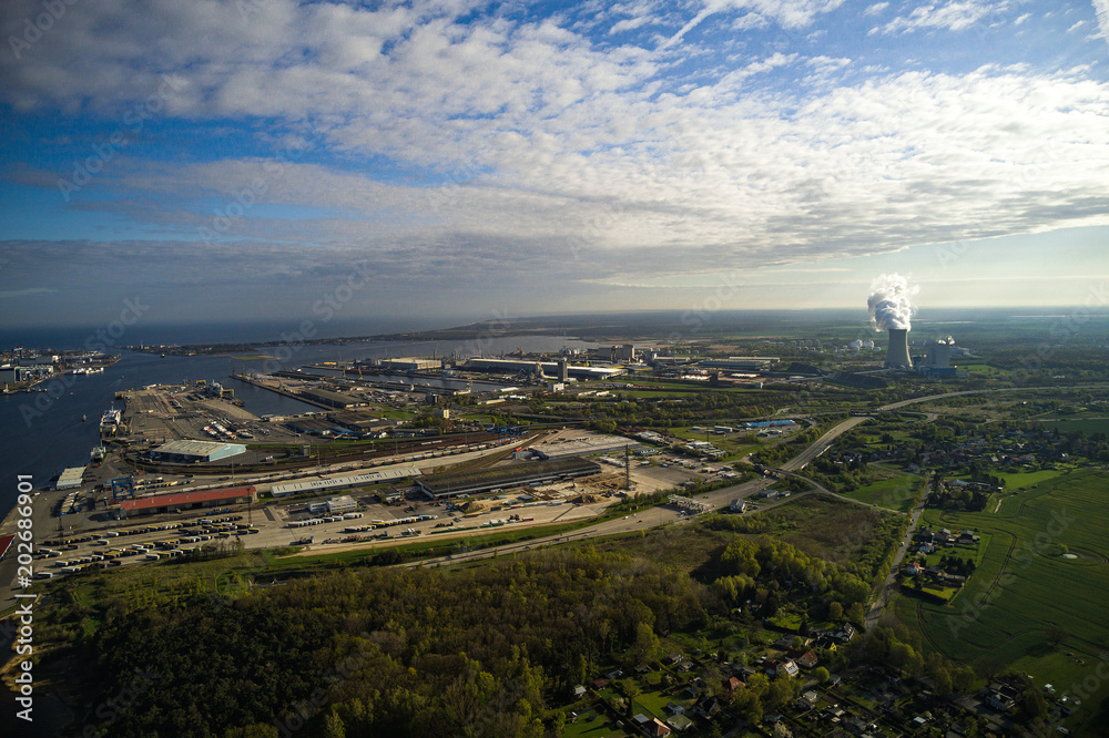 Fototapeta premium Hafen Rostock