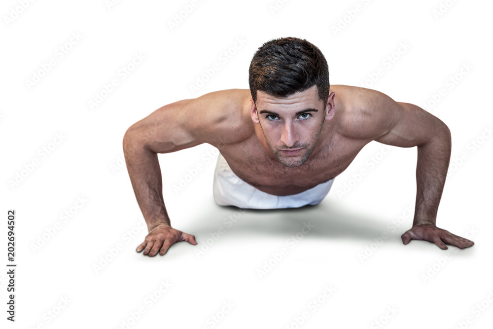 Man doing push up Man doing push up