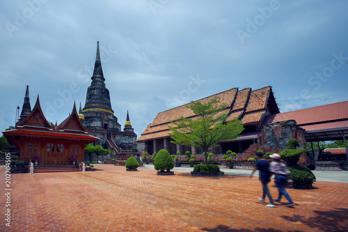 wat yai chai mongkol temple in ayutthaya heritage site thailand