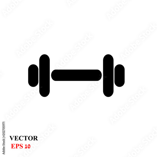 dumbbells icon. vector illustration