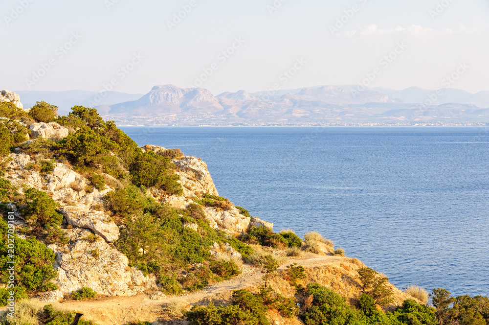 The Gulf of Corinth is a deep inlet of the Ionian Sea between the Peloponnese and western mainland Greece