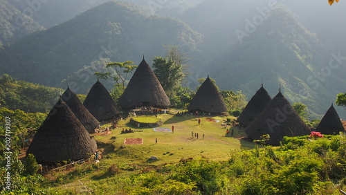 Wae Rebo Village in Flores Indonesia photo