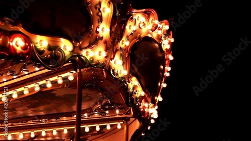 Close high angle of Traditional Carousel
