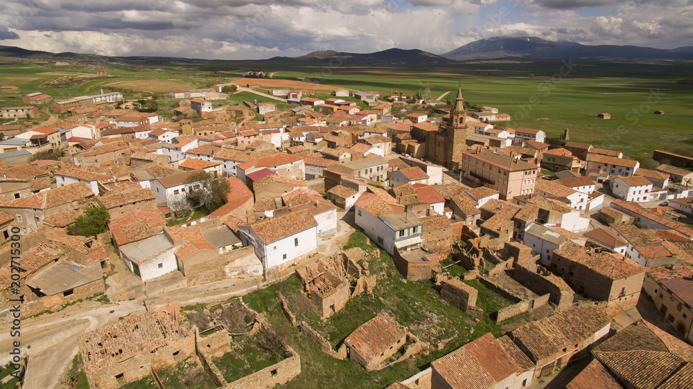 Castilruiz village in Soria province, Spain