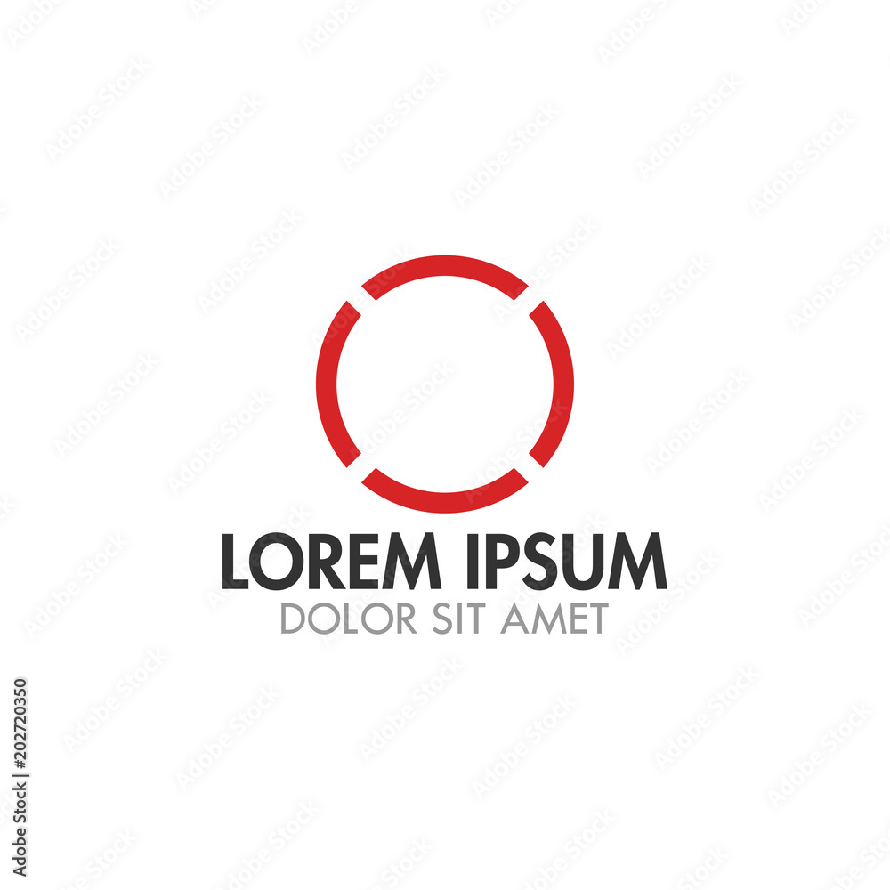 Abstract circle icon vector template Abstract circle icon vector template