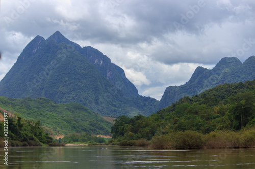 idylic landscape in laos