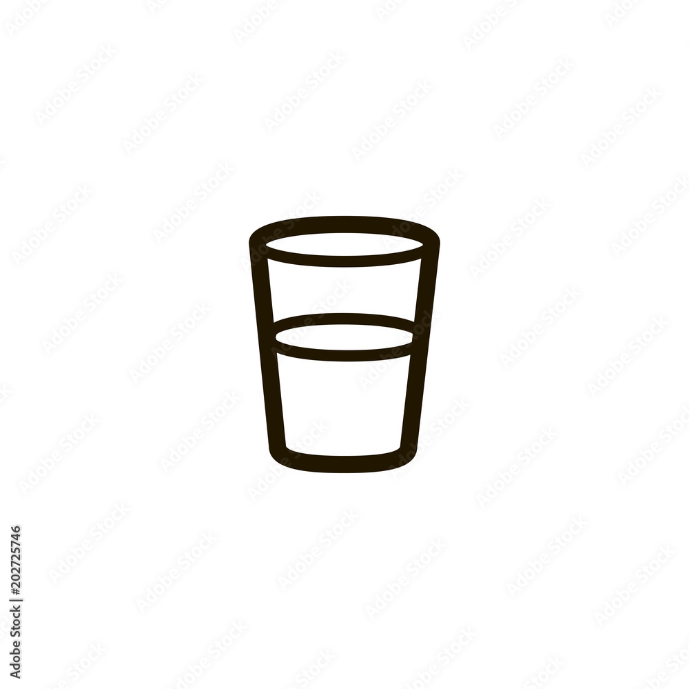 water glass icon. sign design water glass icon. sign design